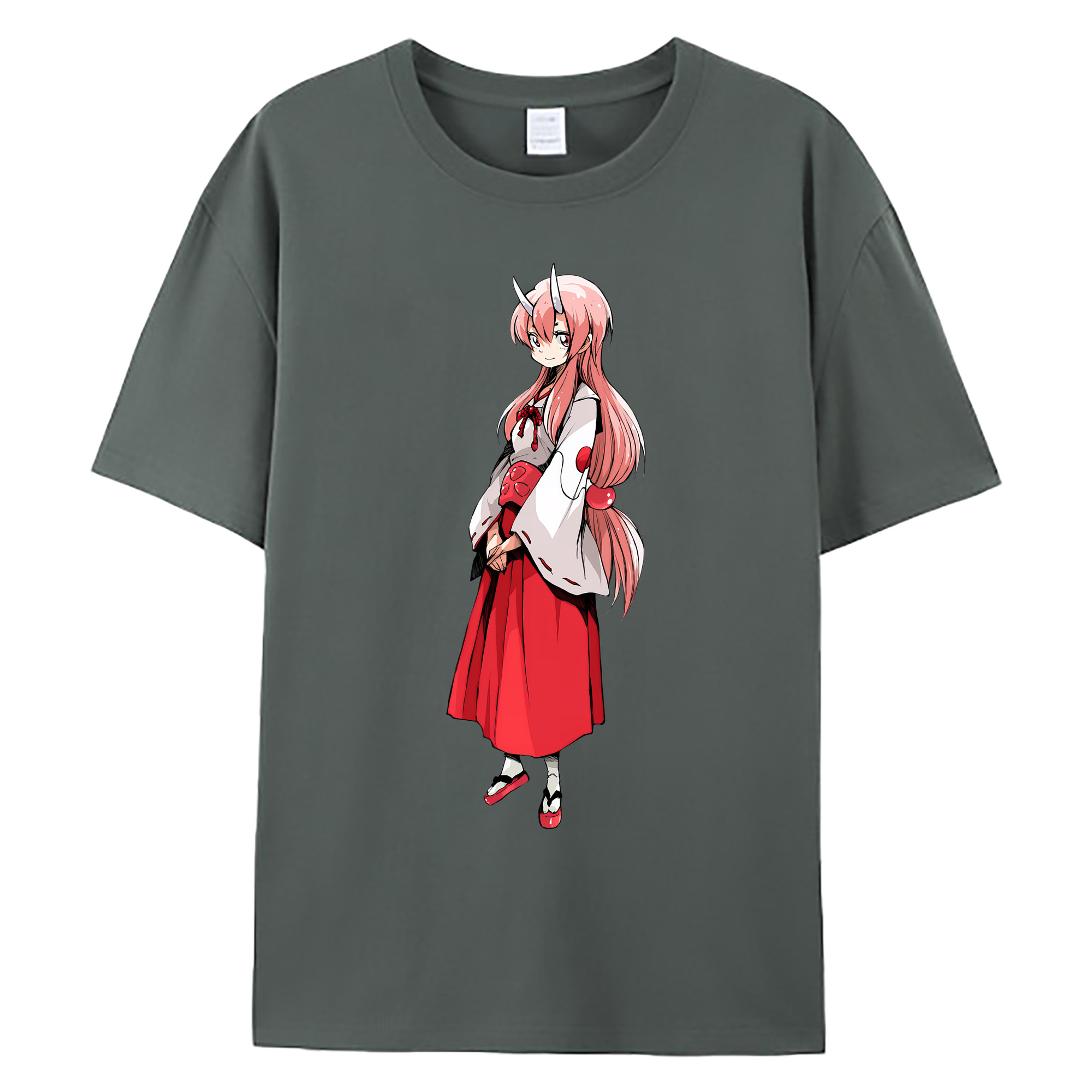 （画像用） 転スラ Regarding Reincarnated to Slime 綿100％ メンズ半袖Tシャツ｜肌触りやわらか＆通気性